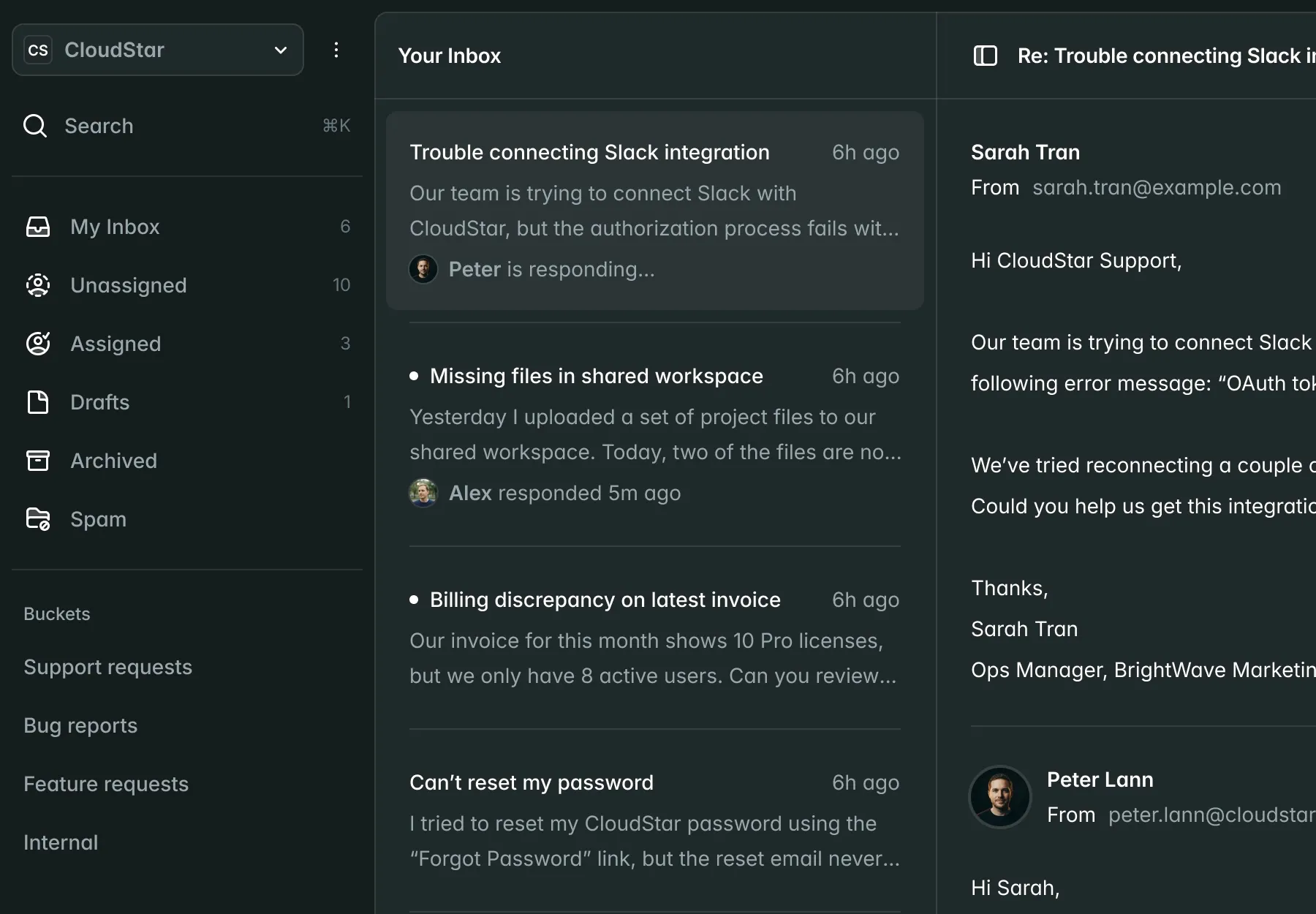Archway broker portal dashboard in dark mode